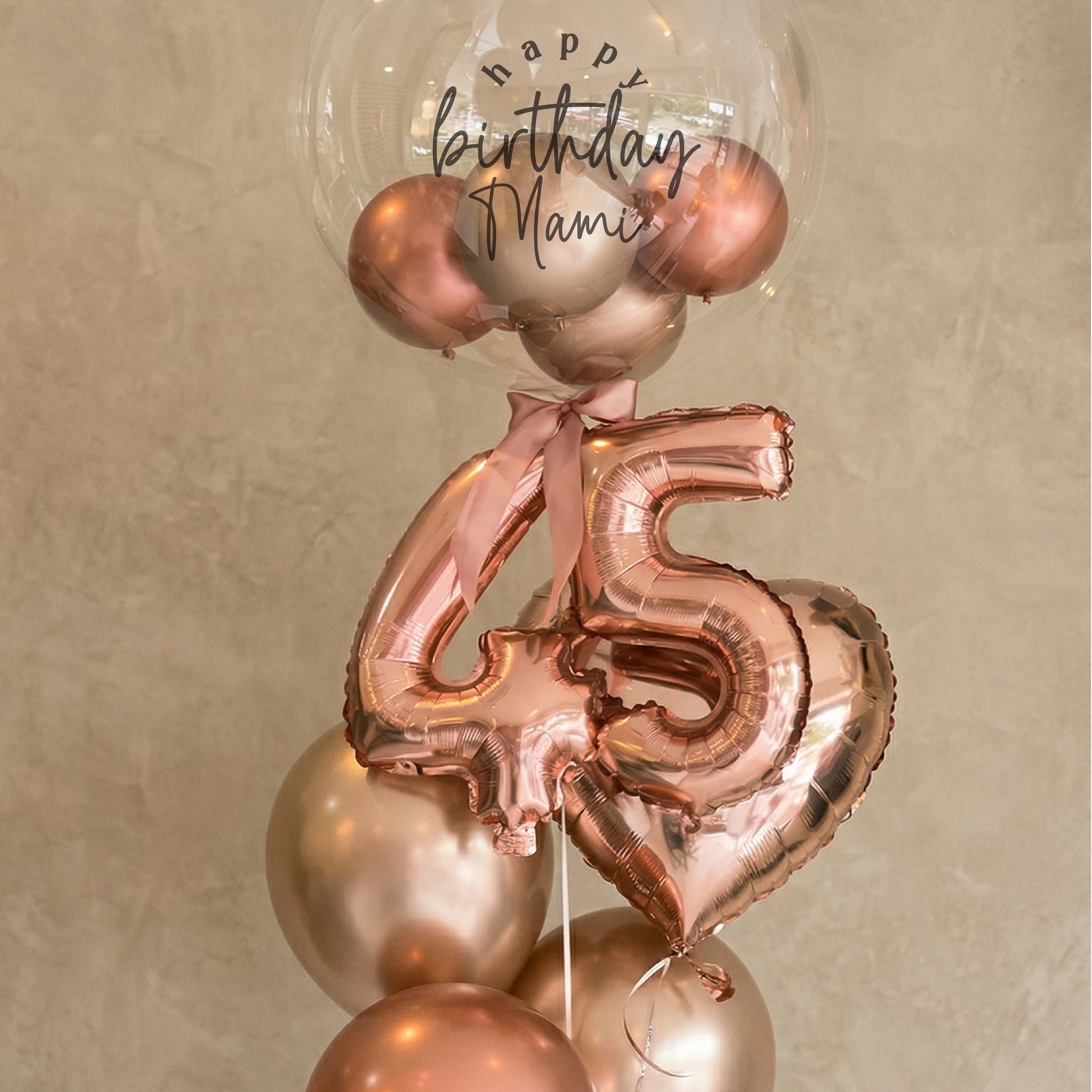 Bouquet de Globos con Helio y Números