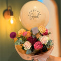Ramo 6 Rosas Ecuatorianas C con Burbuja Personalizada